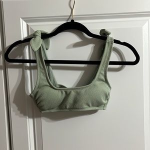 Green bikini top (Size: XSmall)